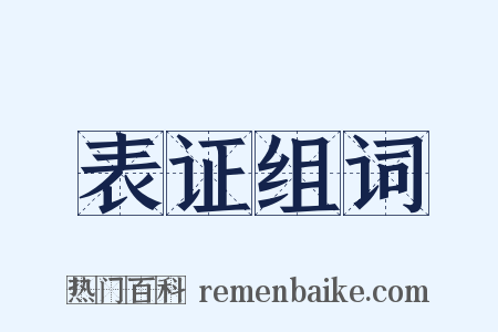 表证组词是什么意思的图片